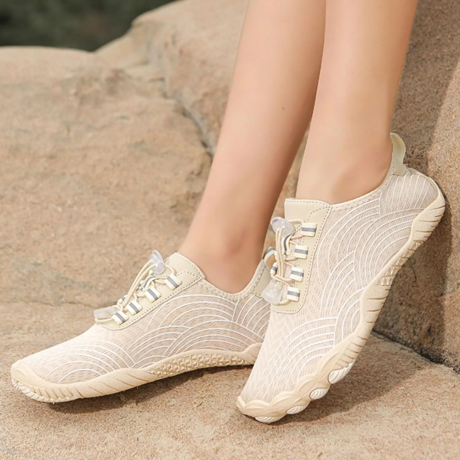 2025 Water Shoes for Women Men Lightweight Quick-Dry Athletic Hiking Footwear,Non-Slip Wide Toe Box Breathable Camping Footwear,Summer Gym Fitness Comfortable Barefoot Shoes