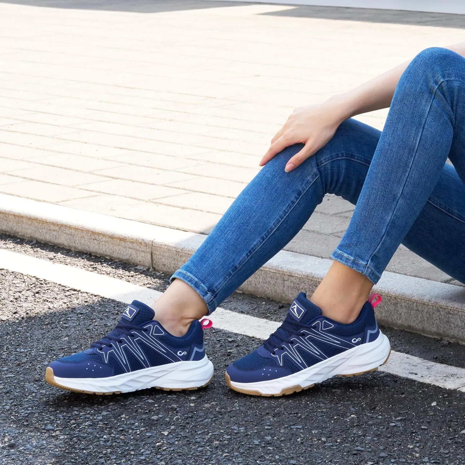 Ablanczoom Womens Sneakers Walking Shoes: Comfortable Breathable Cushion Athletic Running Tennis Shoes for Workout Gym Training