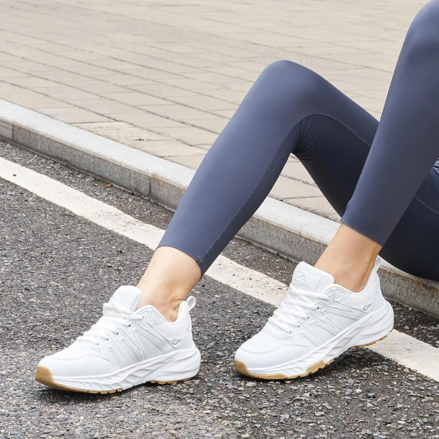 Ablanczoom Womens Sneakers Walking Shoes: Comfortable Breathable Cushion Athletic Running Tennis Shoes for Workout Gym Training