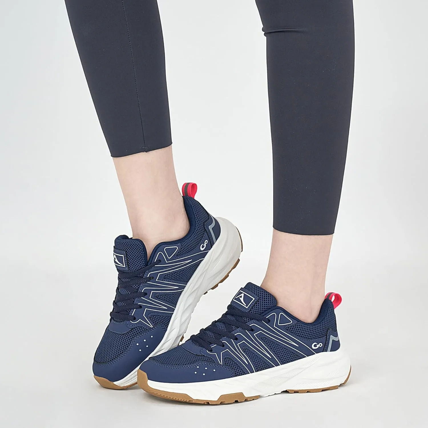 Ablanczoom Womens Sneakers Walking Shoes: Comfortable Breathable Cushion Athletic Running Tennis Shoes for Workout Gym Training
