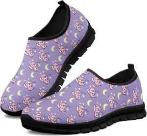 Animals Sneakers for Women Casual Low Top Cozy Slip On Sneakers Non-Slip Lightweight Athletic Walking Shoes for Teen Girls US 5.5-11.5
