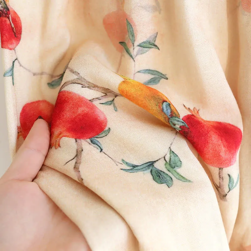 Anna - Pomegranate Flower Bamboo Loungewear Set - Soft & Luxurious Comfort