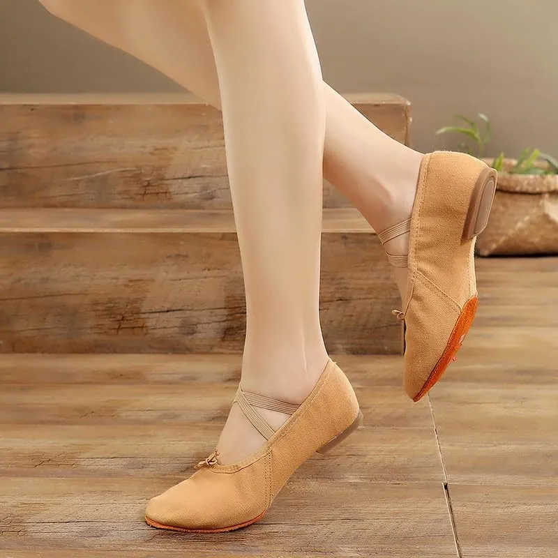AOQUNFS Women's Professional Latin Ballroom Dance Shoes Closed Toe Practice Teaching Shoes for Salsa, Waltz