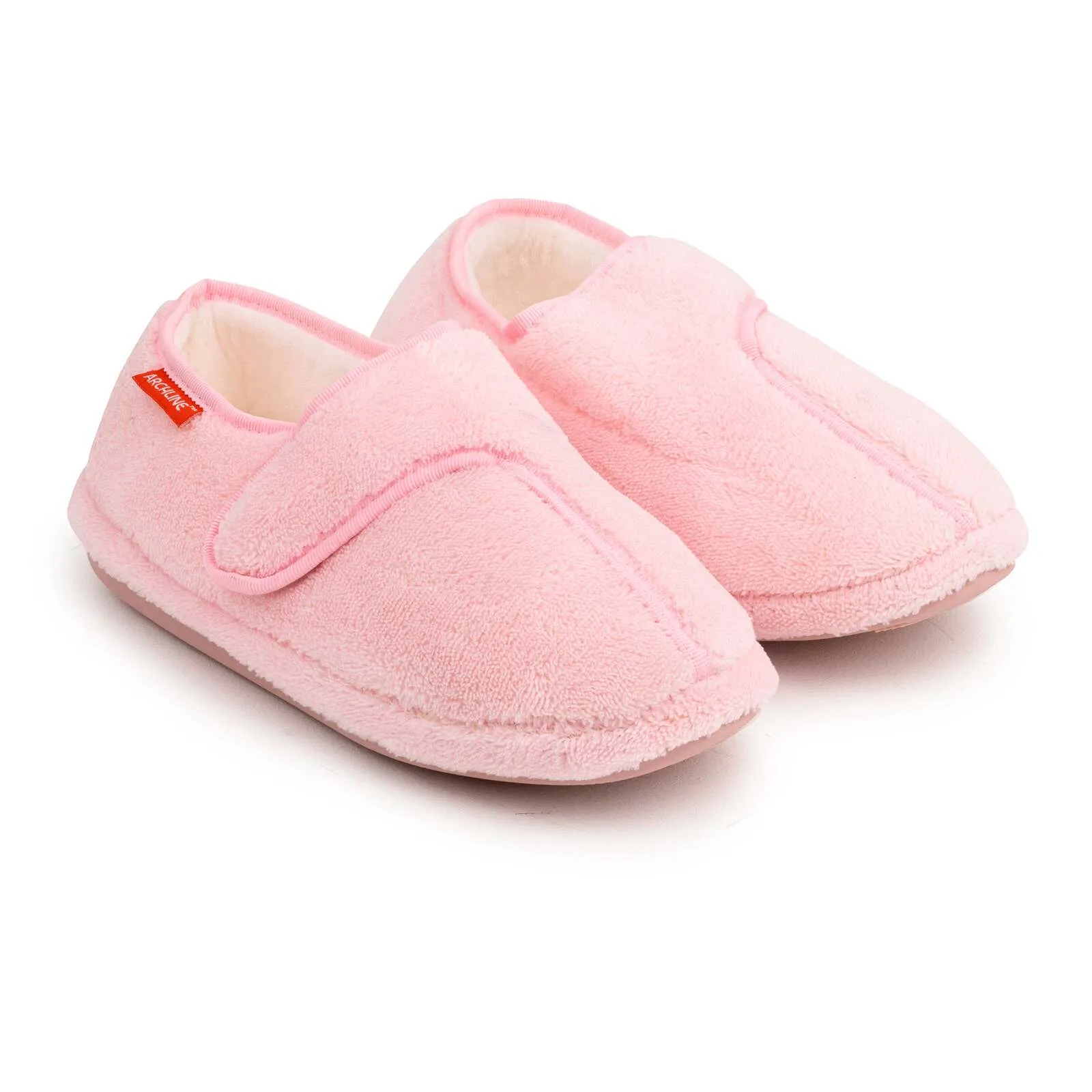 ARCHLINE Orthotic Plus Slippers Closed Scuffs Pain Relief Moccasins - Pink - EU 37