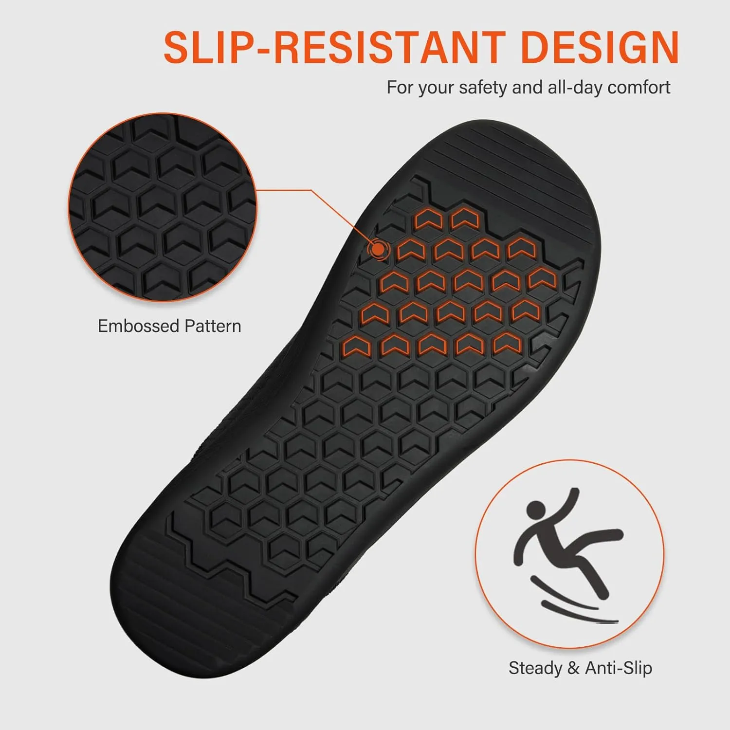 ATHMILE Men's Minimalist Barefoot Walking Shoes Gym Shoes for Women Men Wide Toe Box for Workout Crossfit Weightlifting Zero Drop Slip On Design