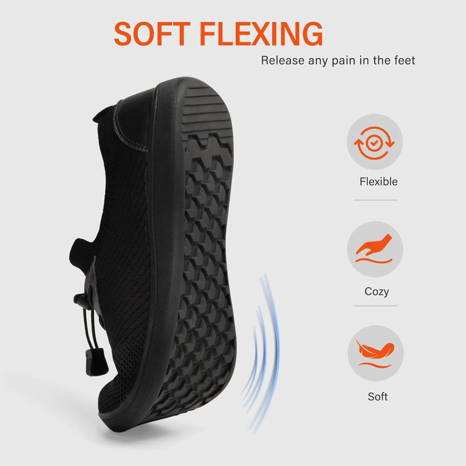 ATHMILE Men's Minimalist Barefoot Walking Shoes Gym Shoes for Women Men Wide Toe Box for Workout Crossfit Weightlifting Zero Drop Slip On Design