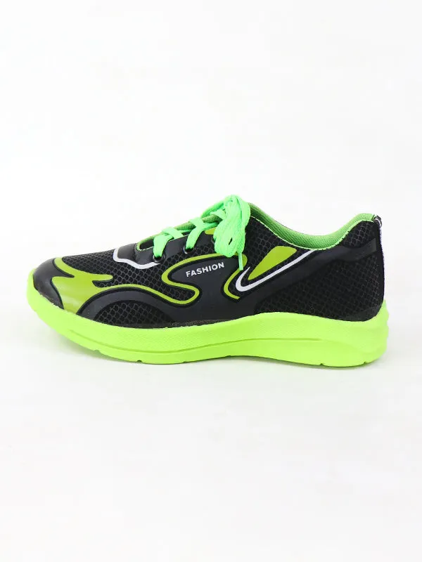 BS35 Boys Shoes 8Yrs - 12Yrs F Green