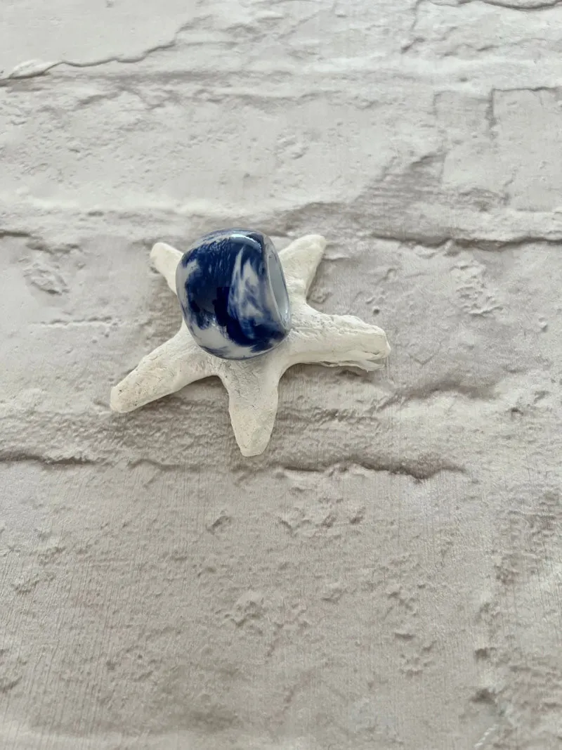 Calitaa Luxury Collection Bead Marble Navy