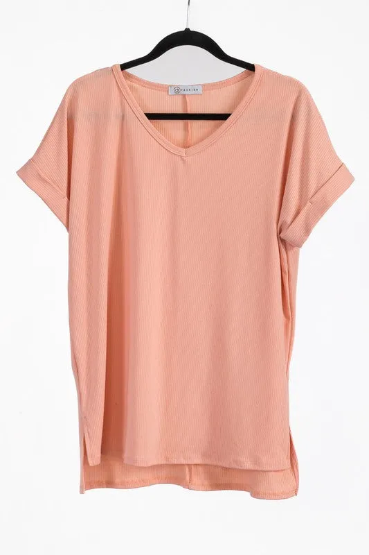 CLASSIC V NECK TOP - IN STORE