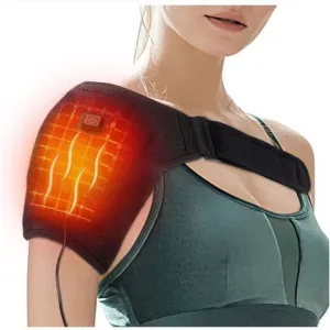Electric Heated Shoulder Wrap  Vibration Massage & Pain Relief Brace
