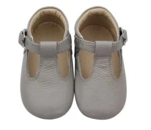 Georgie Grey T-Bar Moccasins