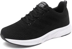 HINDOLA Womens Sneakers Lightweight Running Shoes Mesh Breathable Fashion Sneakers Athletic Comfortable Casual Non Slip Walking Shoes