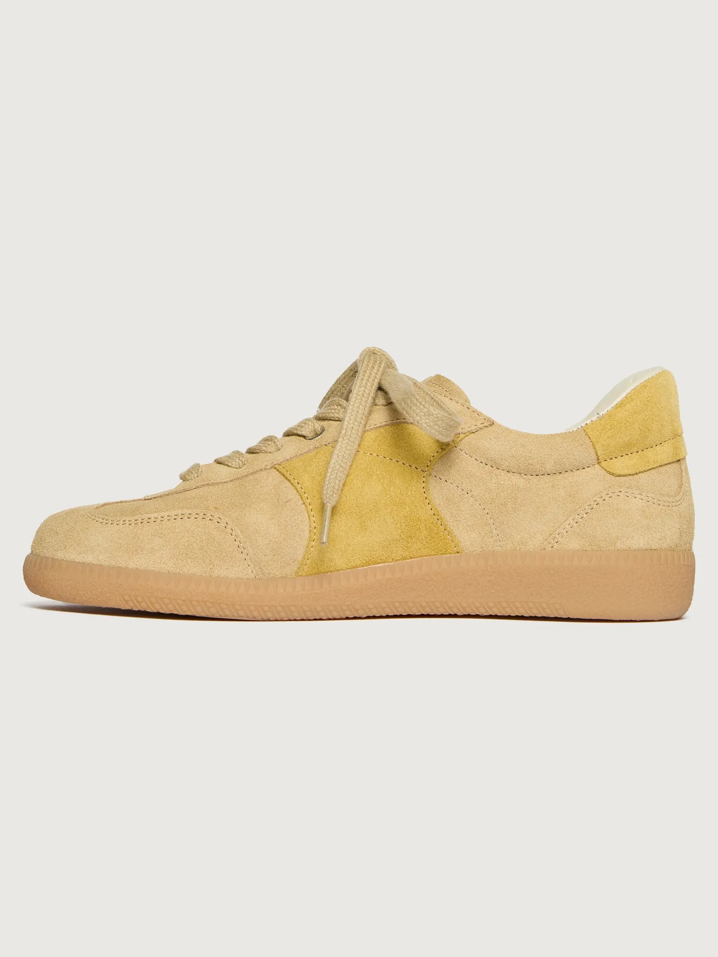 Jackie Court Sneaker - Butter Suede Combo