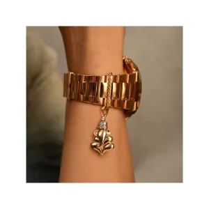 Kaj Fine Jewellery Ganesha Diamond Chain Watch Charm in 14KT Yellow Gold