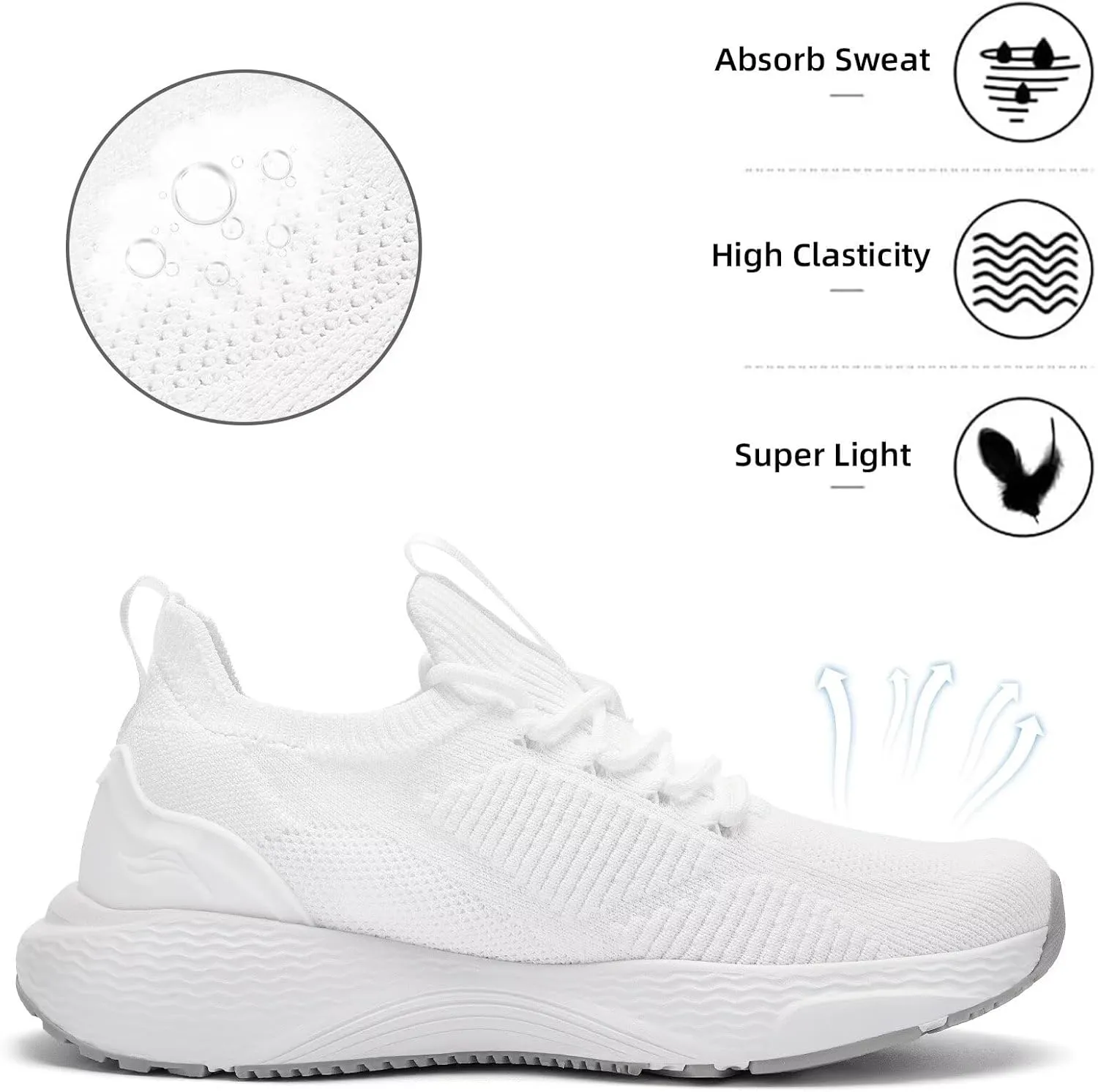 Lamincoa Women Slip on Walking Shoes Lightweight Running Shoes Casual Workout Gym Tennis Sneakers for Women