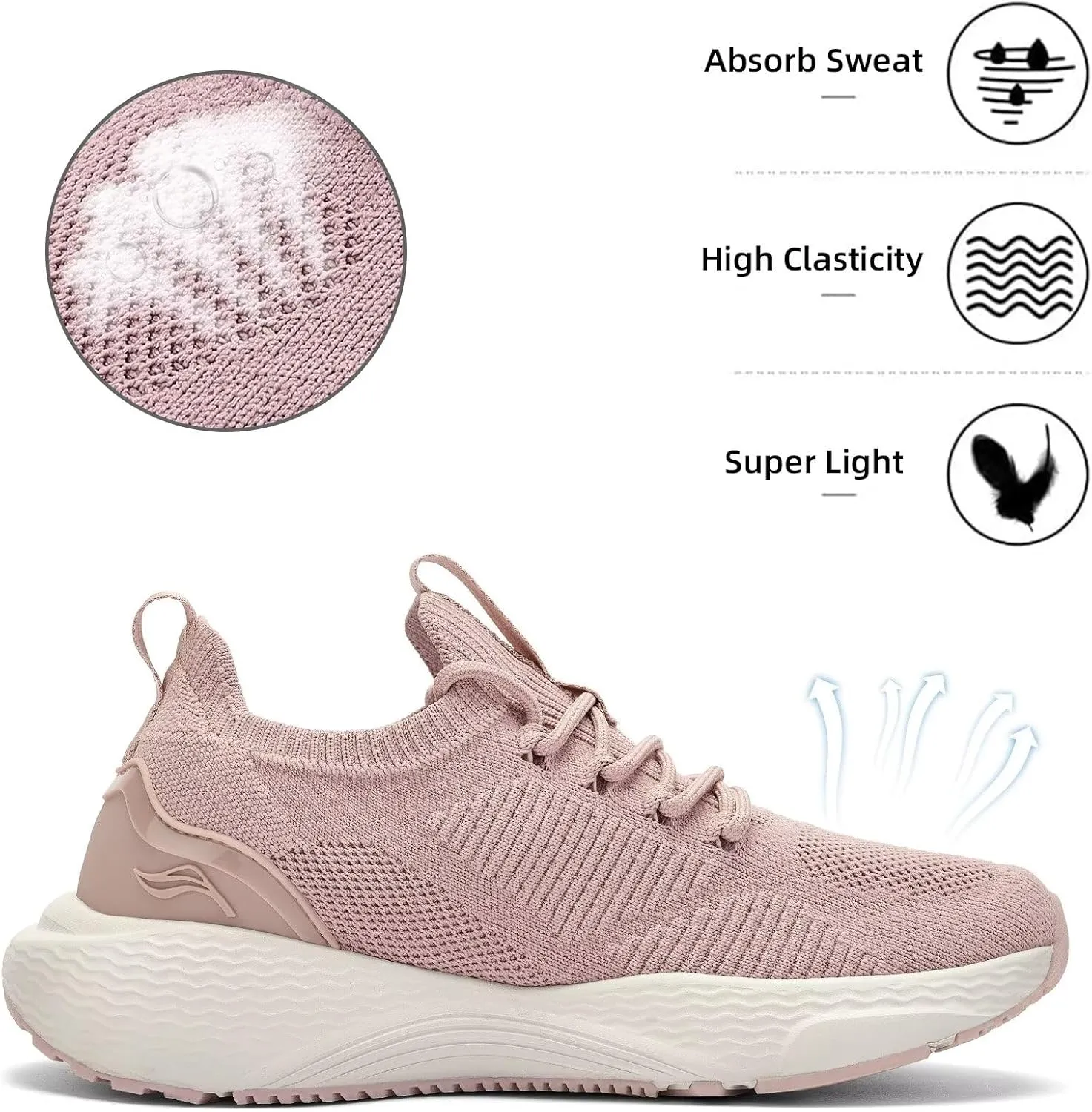 Lamincoa Women Slip on Walking Shoes Lightweight Running Shoes Casual Workout Gym Tennis Sneakers for Women