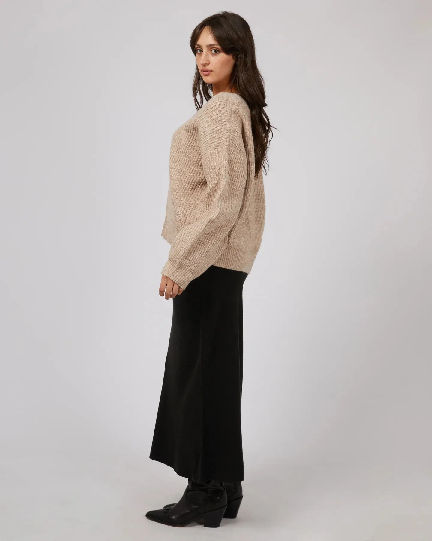 Leyla Maxi Skirt Blk
