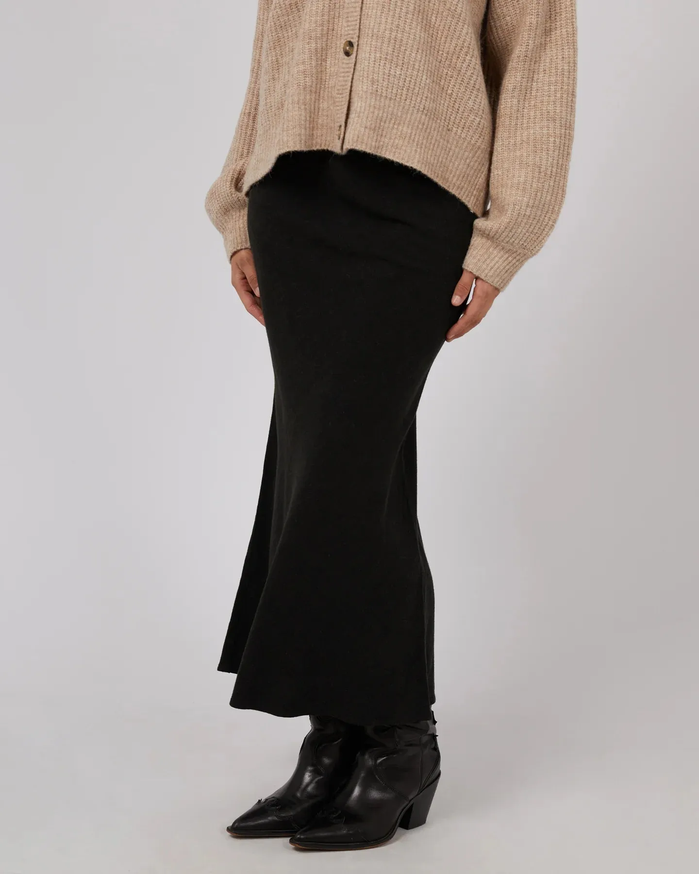 Leyla Maxi Skirt Blk