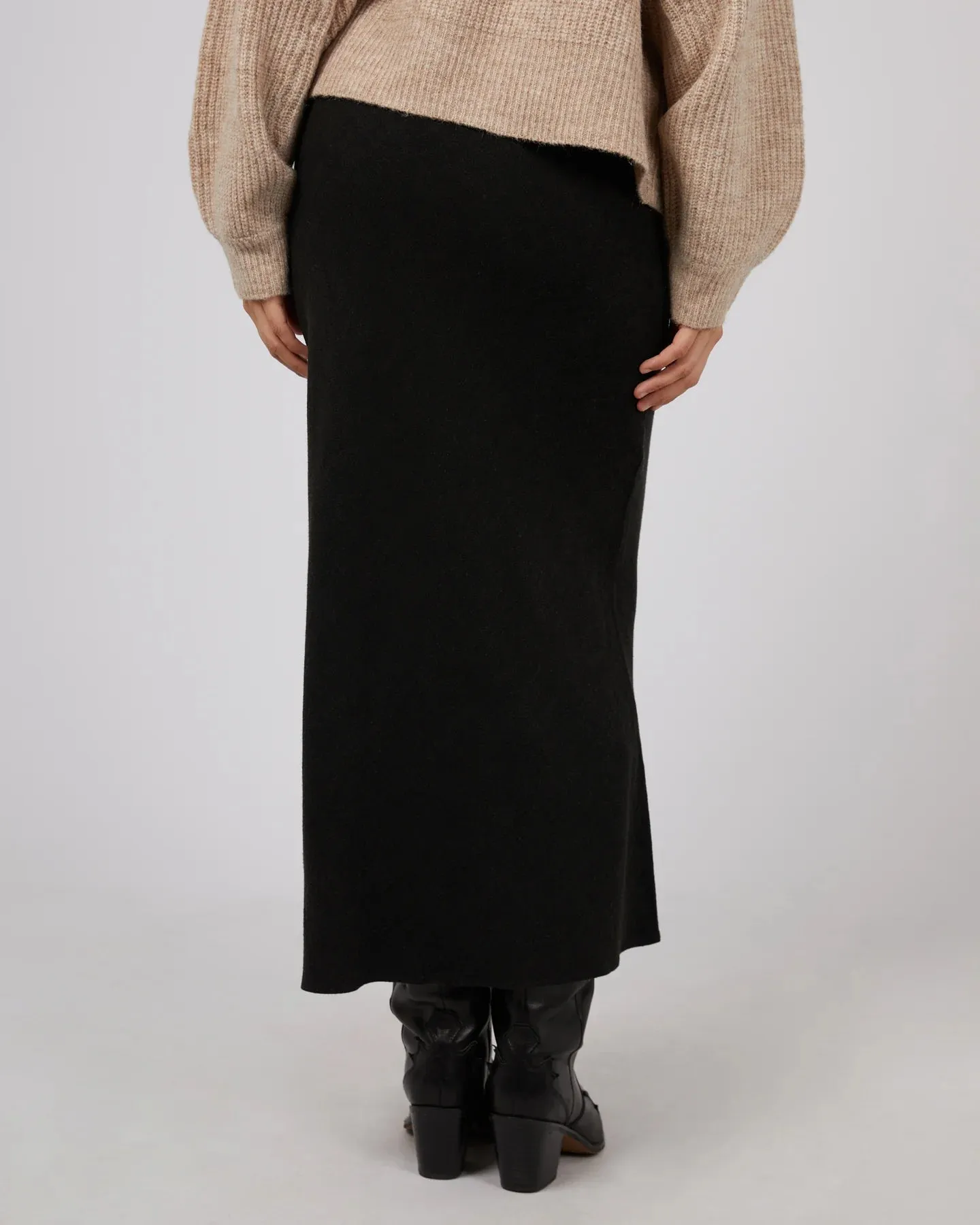 Leyla Maxi Skirt Blk