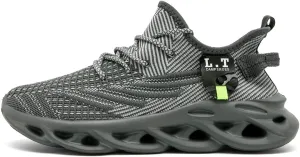 Men Running Shoes Men's Tennis Shoes Lightweight Breathable Fashion Sneakers Non Slip Workout Gym Shoes for Running Black