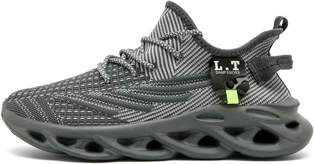 Men Running Shoes Men's Tennis Shoes Lightweight Breathable Fashion Sneakers Non Slip Workout Gym Shoes for Running Black