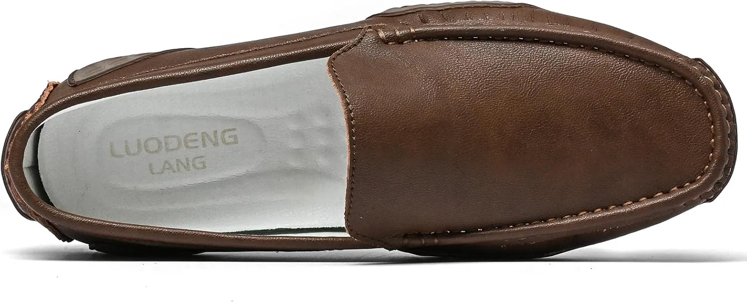 Men's Loafers Casual Shoes Slip On Driving Loafers Penny Loafers with Rubber Sole Soft Light-Weight Flats Boat Free Shoes