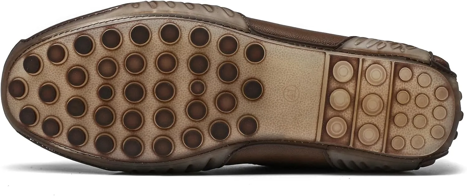 Men's Loafers Casual Shoes Slip On Driving Loafers Penny Loafers with Rubber Sole Soft Light-Weight Flats Boat Free Shoes