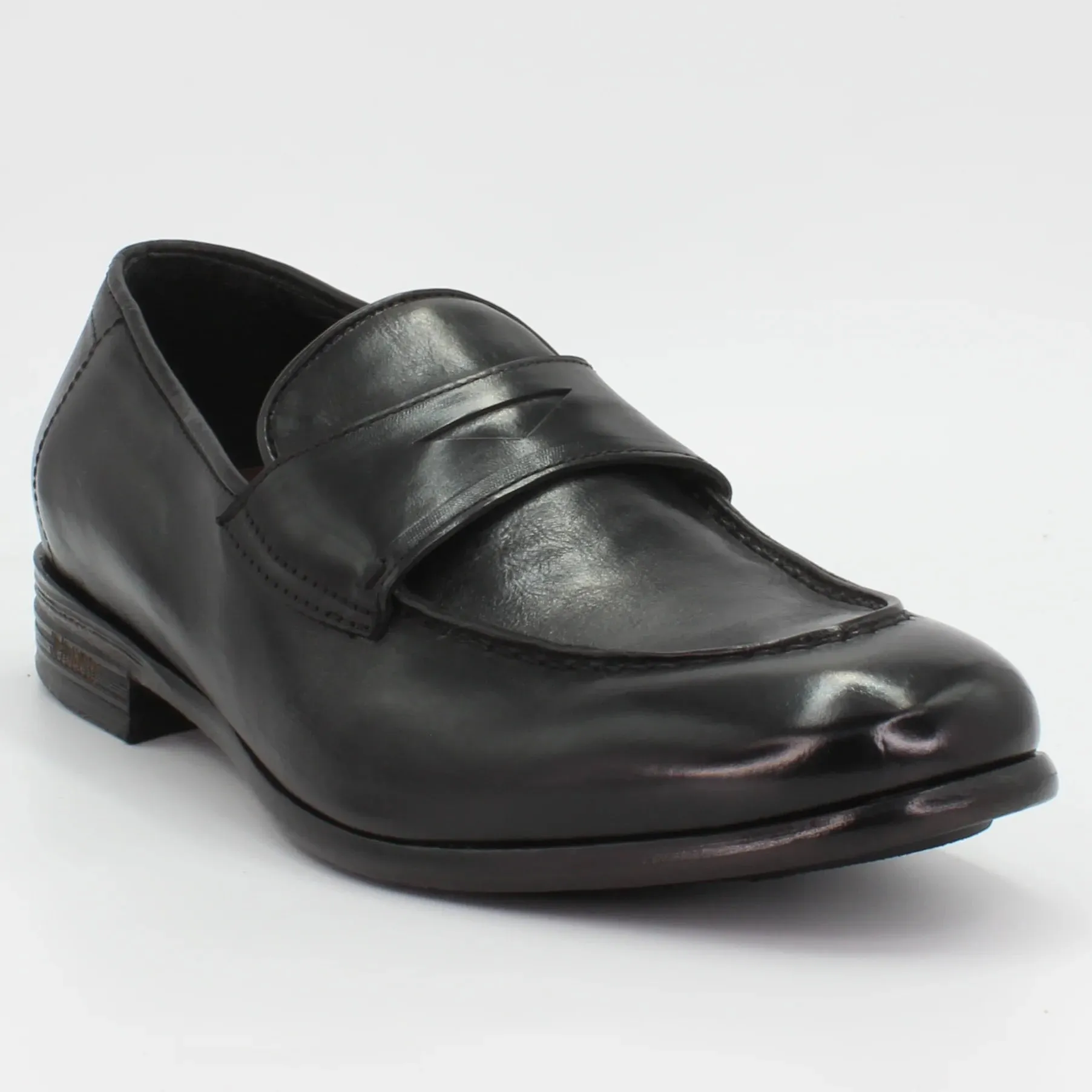 Men's moccasin in calf leather nero (JPU37012/6)