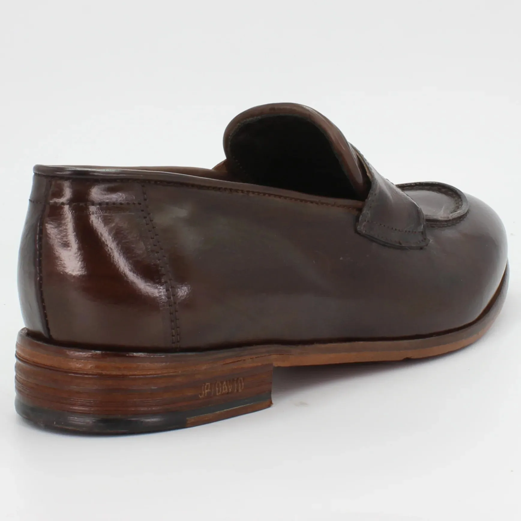 Men's moccasin in calf leather testa di moro (JPU37012/6)