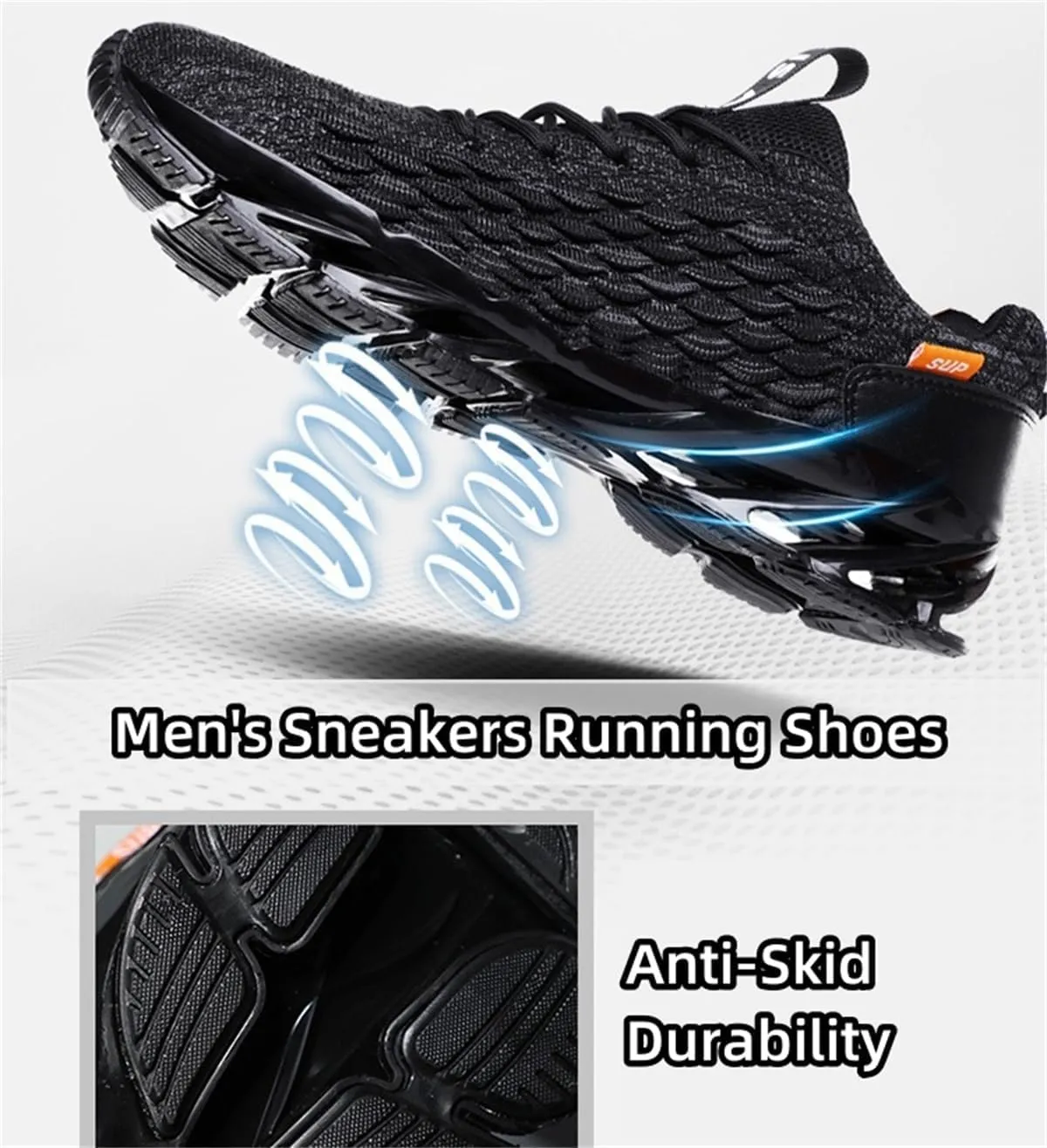 Men's Running Shoe, Breathable Mesh Walking Sneakers, 2024 Fashion Casual Non-Slip Cushioning Sport Athletic Gym Workout Shoes