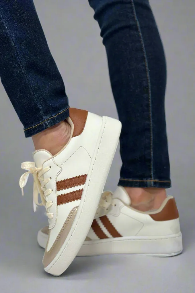 Miel Sneaker Stripe - Tan