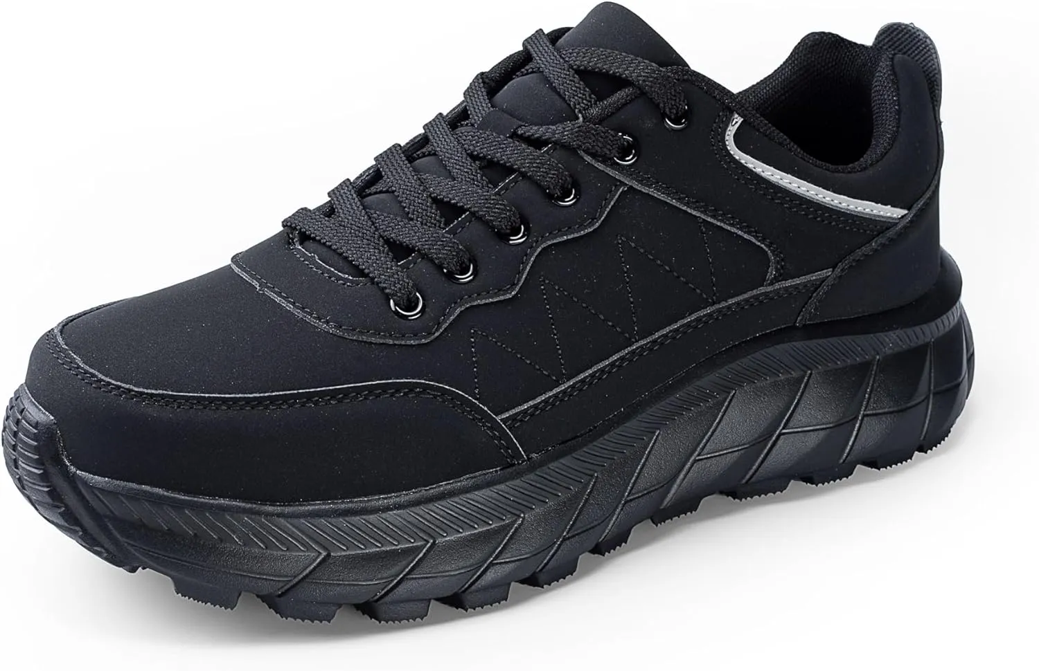 Mr.Right Men's Lightweight Walking Shoes Slip Resistant Work Comfortable Hiking Outdoor Lawn Mowing Casual Sneakers