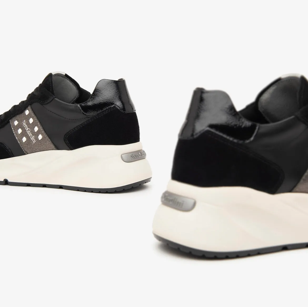 NeroGiardini black wedge sneaker