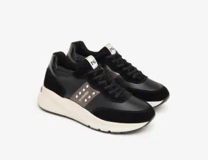 NeroGiardini black wedge sneaker
