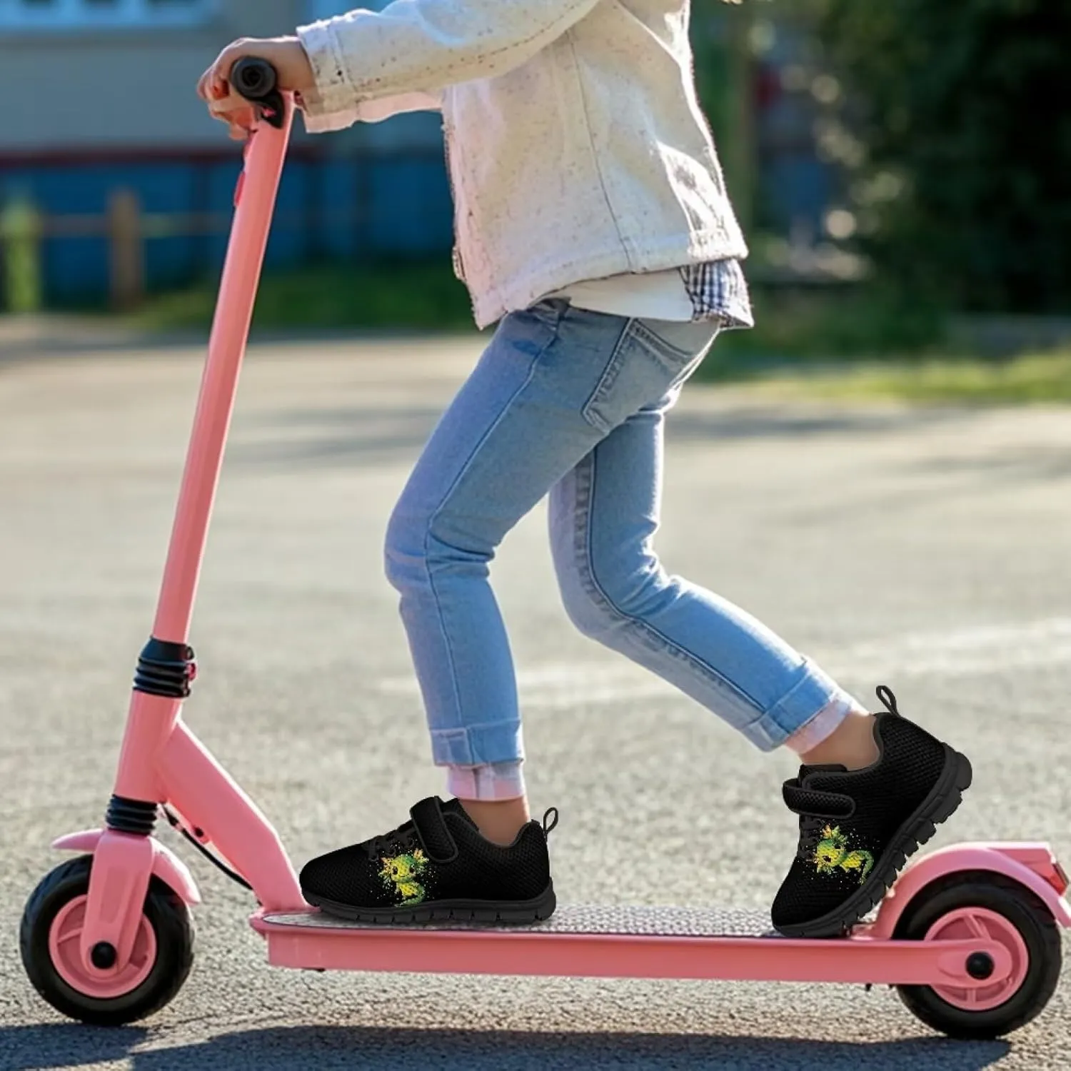Print Shoes for Kids Boys Cute Shoes for Running Walking Slip On Shoes