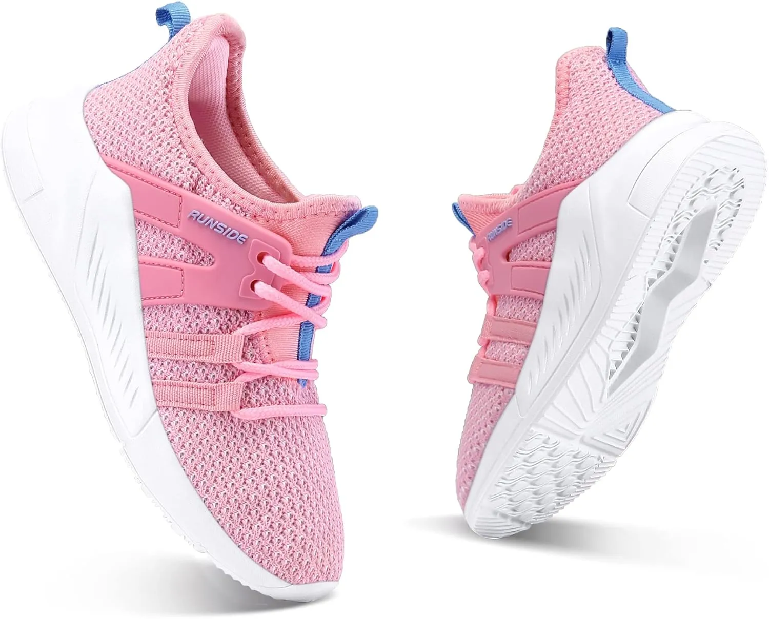 RUNSIDE Boys Girls Tennis Shoes Kids Lightweight Breathable Sneakers Lace-up Running Athletic Shoes for Toddler/Little Kid/Big Kid