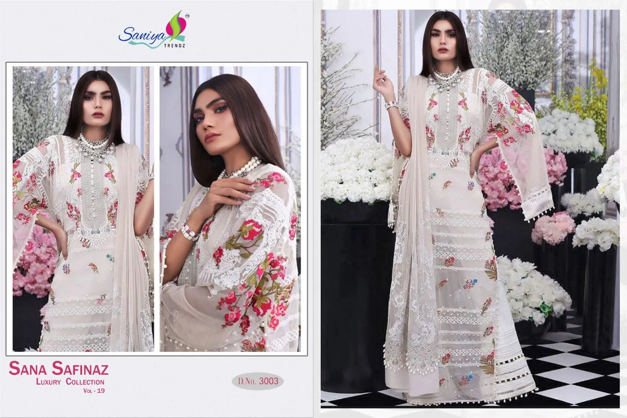 Saniya Trendz Sana Safinaz Luxury Lawn Collection Vol 19 Pakistani Salwar Kameez