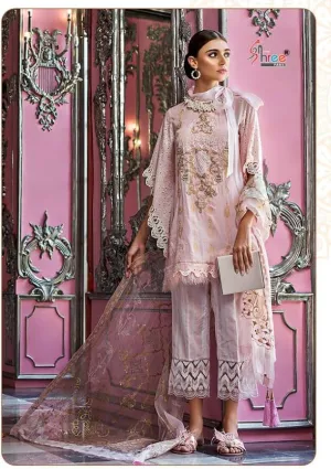 Shree Fab Presents Auj Luxury Collection Lawn Cotton Embroidery Work Fancy Designer Salwar Suits