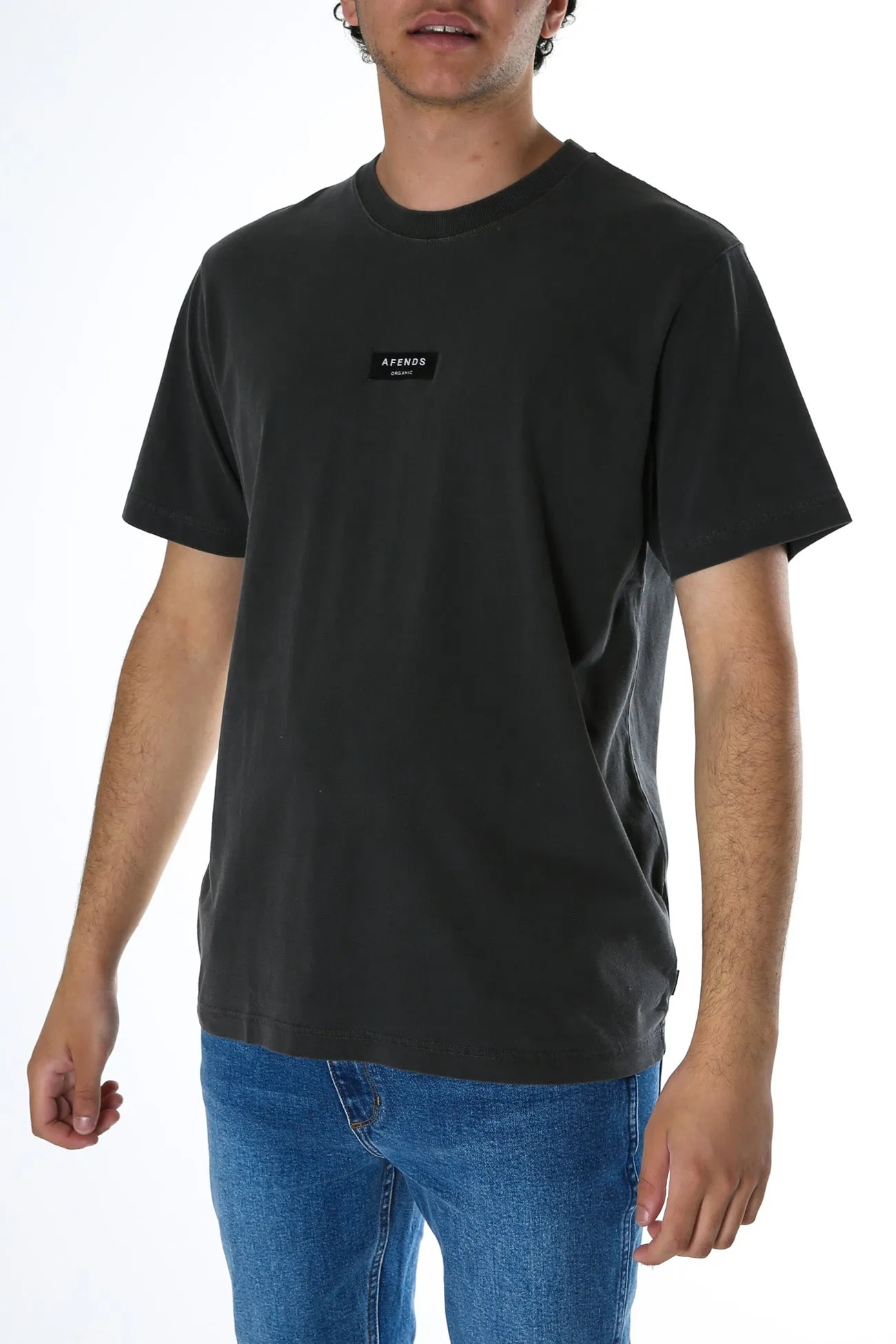 Society Retro Fit Tee Stone Black