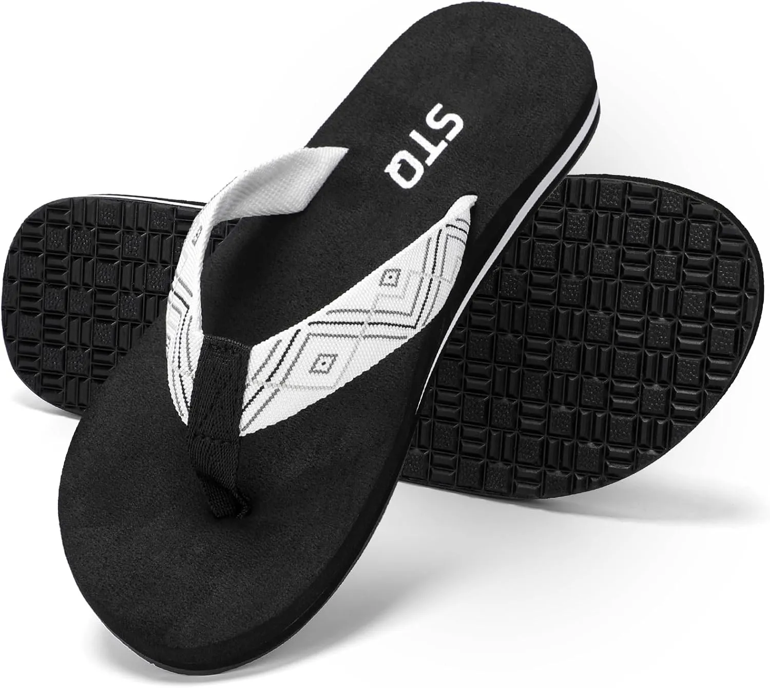 STQ Womens Quick Dry Flip FlopsArch Support Thong Sandals