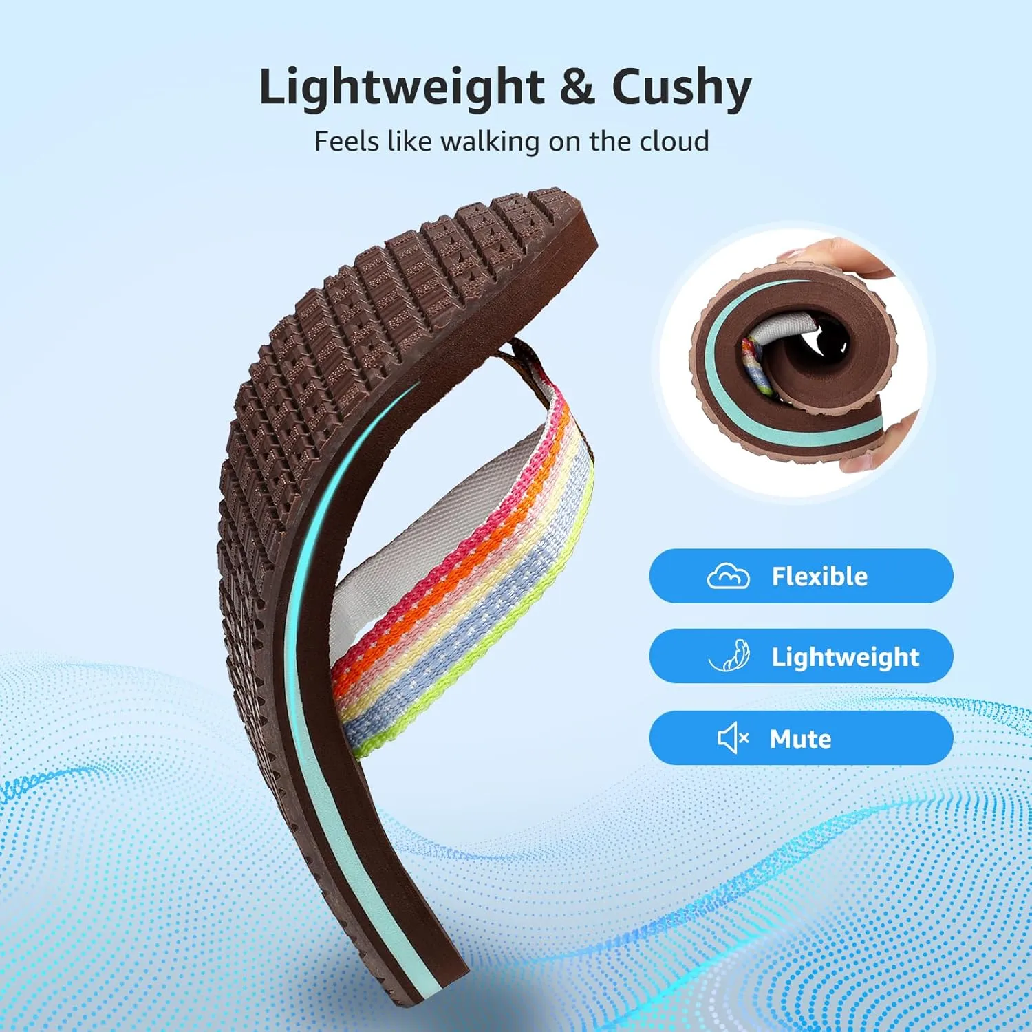 STQ Womens Quick Dry Flip FlopsArch Support Thong Sandals