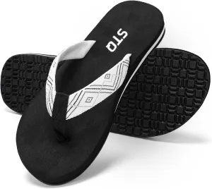 STQ Womens Quick Dry Flip FlopsArch Support Thong Sandals
