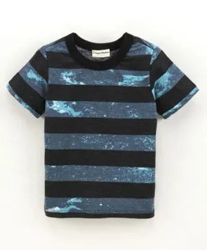 Striped Tie and Dye Printed Tshirt