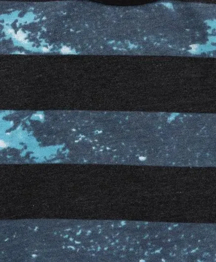 Striped Tie and Dye Printed Tshirt