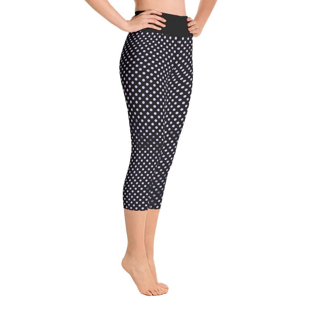 Sunblocked Run Star Hike Pastel Purple Smoky Spotlight Halftone Dot Capri Yoga Leggings