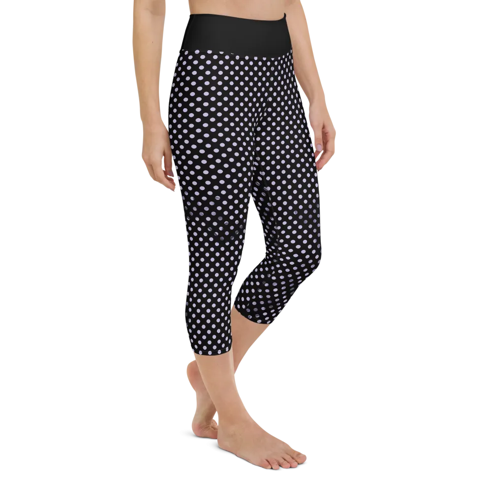 Sunblocked Run Star Hike Pastel Purple Smoky Spotlight Halftone Dot Capri Yoga Leggings