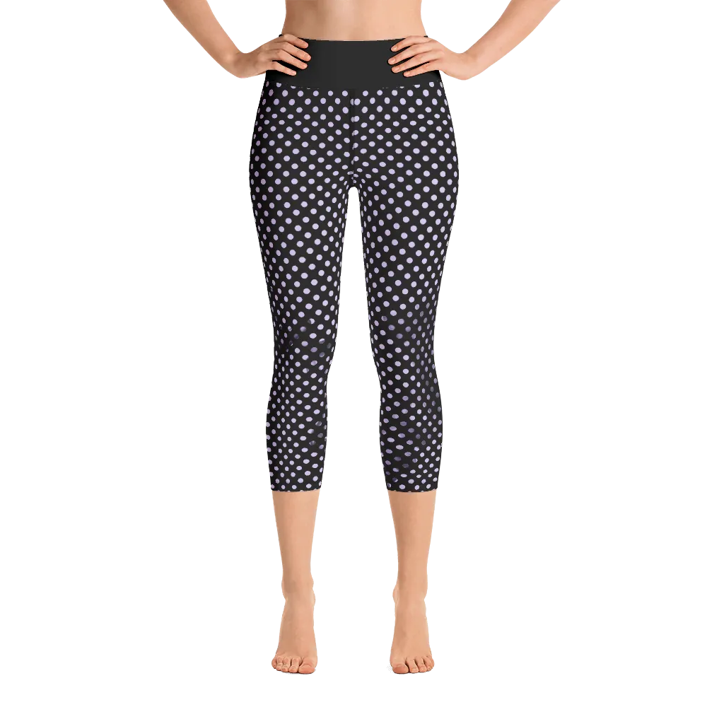 Sunblocked Run Star Hike Pastel Purple Smoky Spotlight Halftone Dot Capri Yoga Leggings
