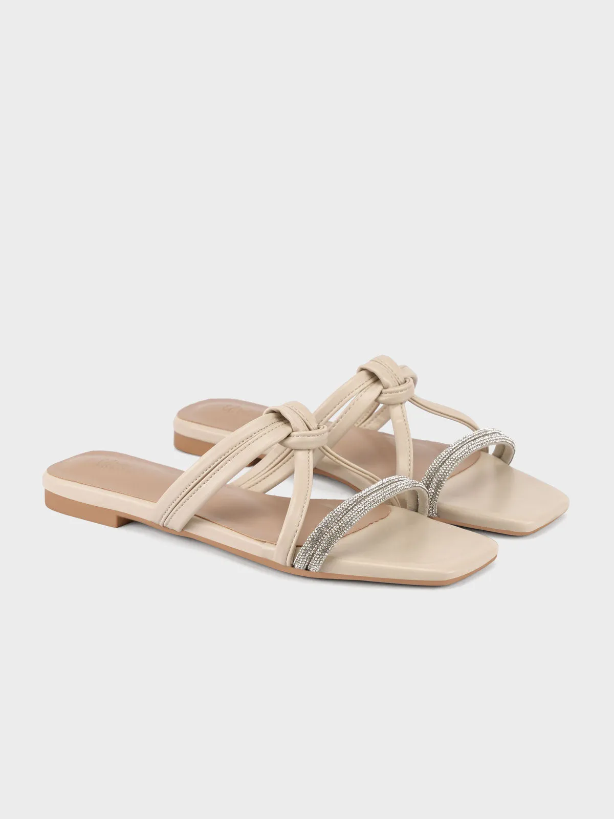 Women "GARLOW" Comfy Diamante Slippers