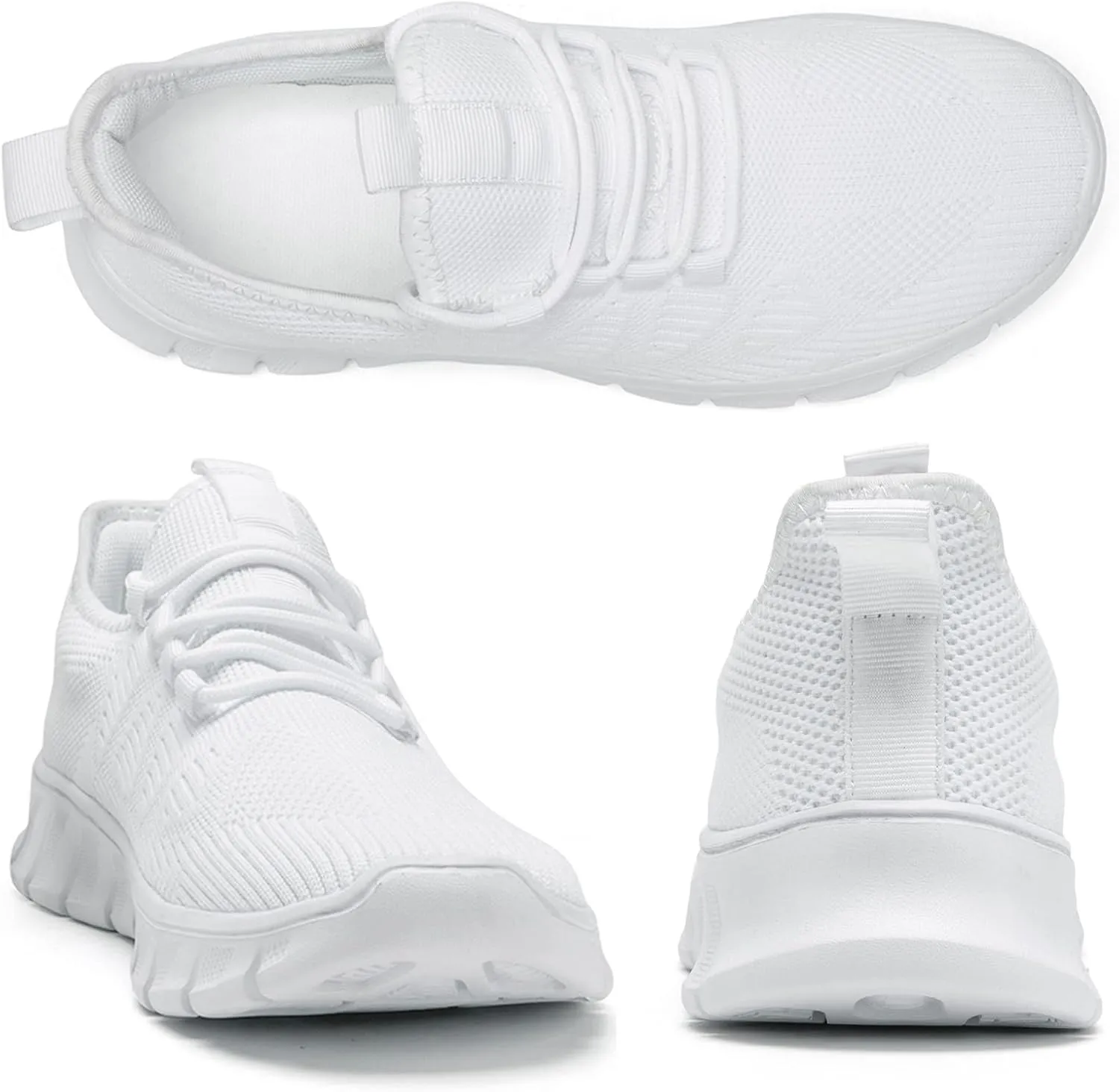 Women Running Shoes Tennis Walking Sneakers Lightweight Slip On Workout Gym Shoes