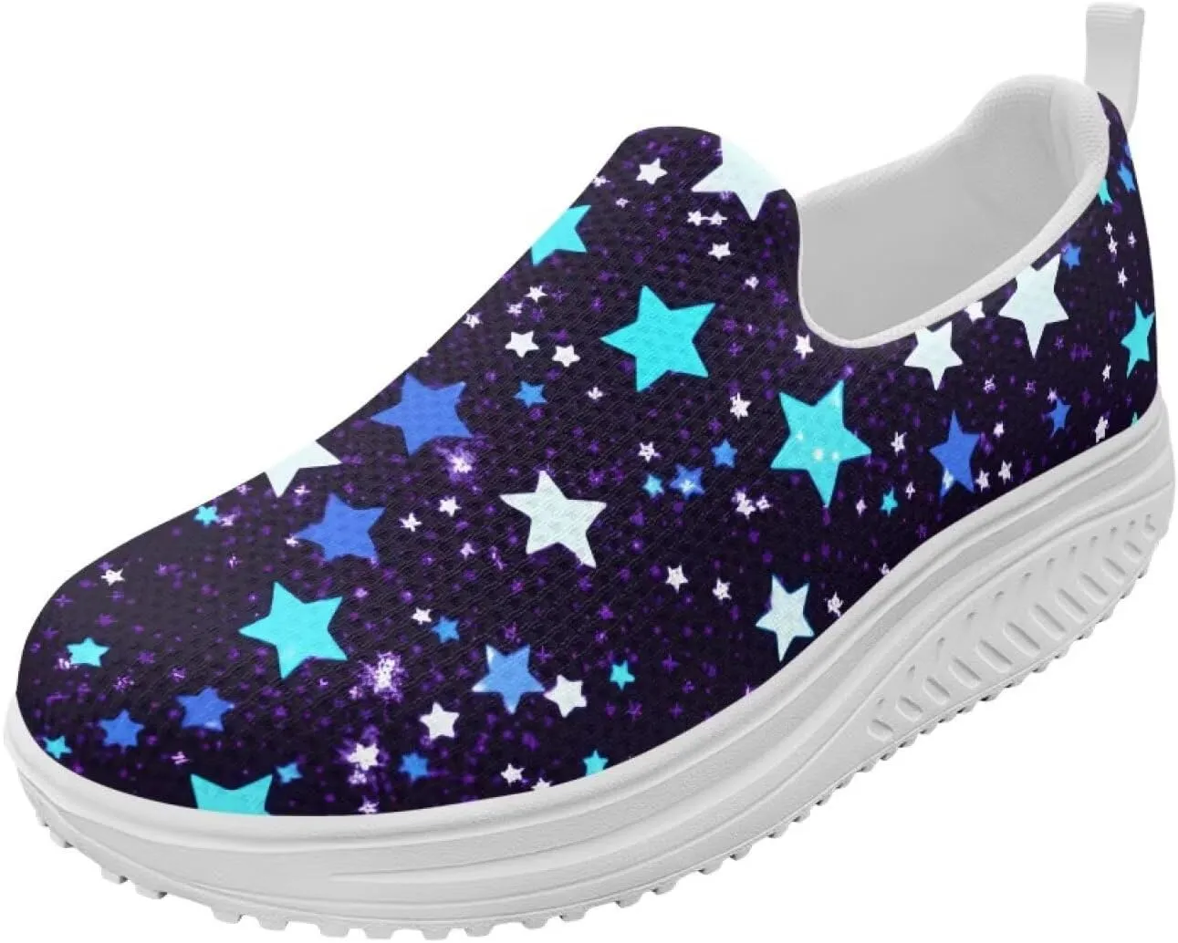 Women Walking Shoes Breathable Cushioned Workout Athletic Sneakers Lightweight Casual House Shoe Size 6-11 White Sole